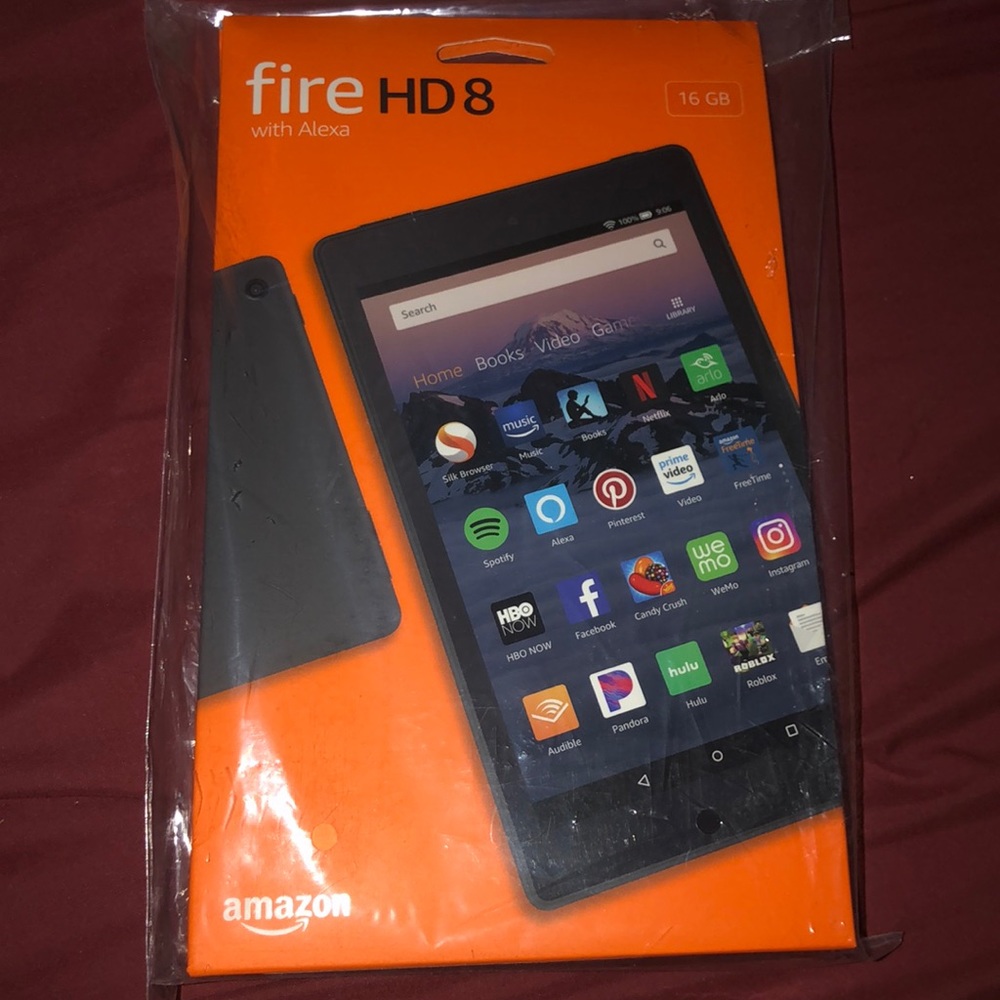 Fire HD with Alexa 16GB with cover